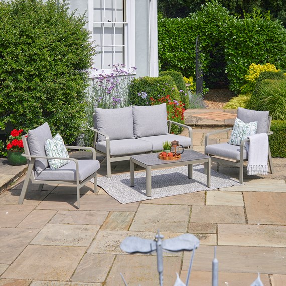 Leisuregrow Capri Lounge Outdoor Garden Furniture Set (CPRI/SET4)