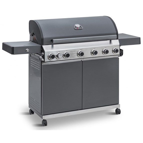 Grillstream Classic 6 Burner Barbecue Hybrid Charcoal & Gas BBQ - Matt Grey (GCH65MG)