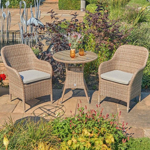 Leisuregrow Monte Carlo Sand Bistro Outdoor Garden Furniture Set