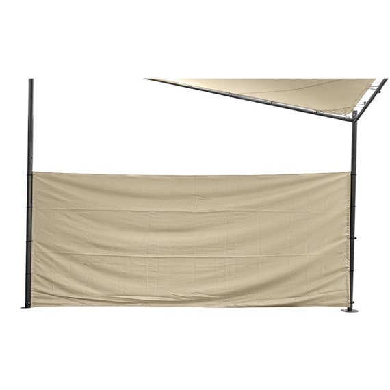 LeisureGrow Rodin 3.5m Sail Shade Parasol Privacy Screens - Beige (GAZ07BG)