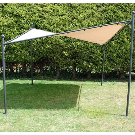 LeisureGrow Rodin Sail Shade 3.5m Parasol - Beige (GAZ07BG)