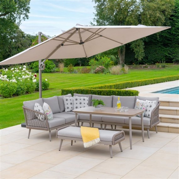 Leisuregrow Sarasota Modular Outdoor Garden Furniture Dining Set