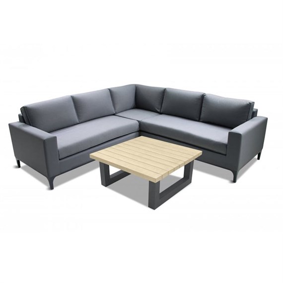LeisureGrow Stockholm Modular Lounge Outdoor Garden Furniture Set With Low Coffee Table (STH/SET12)