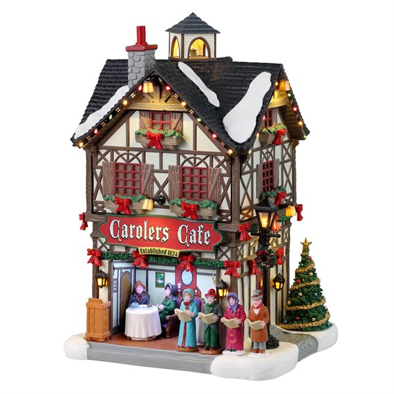 Lemax Carolers Cafe Battery Operated LED Christmas Building (35024)