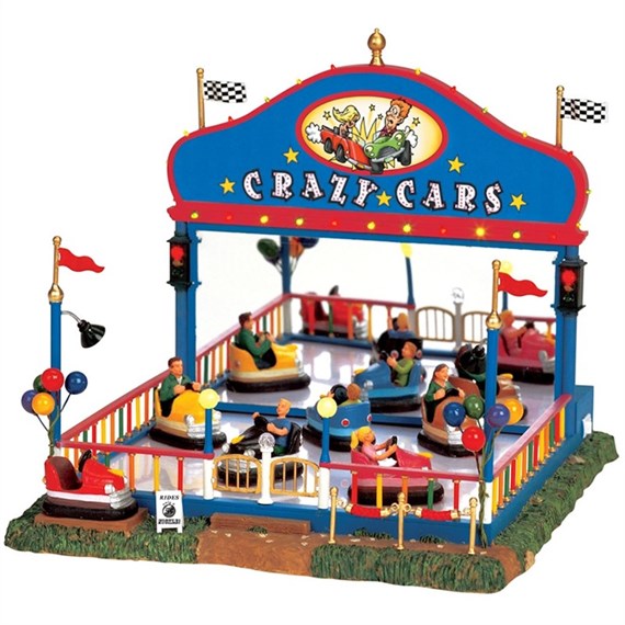 Lemax Christmas Village - Crazy Cars Carnival Ride with 4.5v Adapter (64488)