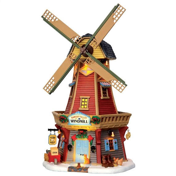 Lemax Harvest Valley Battery Operated Windmill (45678)