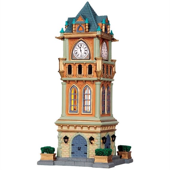 Lemax Municipal Clock Tower Battery Operated LED Building (05007)