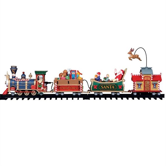 Lemax Christmas Village - The Starlight Express Christmas Battery Operated Sights & Sound Train (04232)