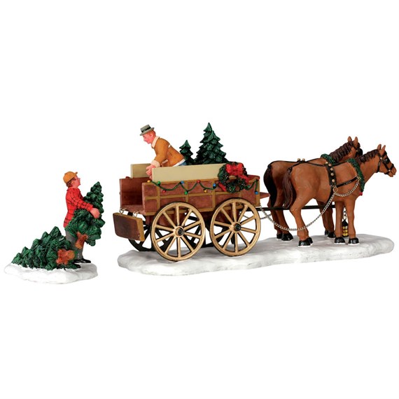 Lemax Christmas Tree Wagon Set Of 2 Christmas Table Piece (43451)