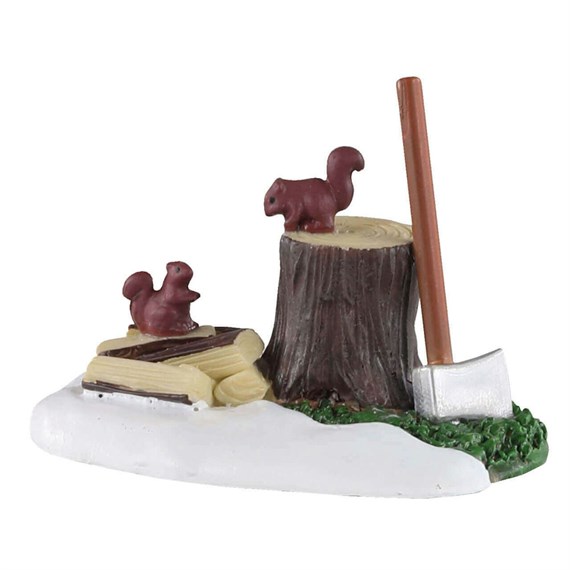 Lemax Axe And Logs Christmas Figurine (04730)