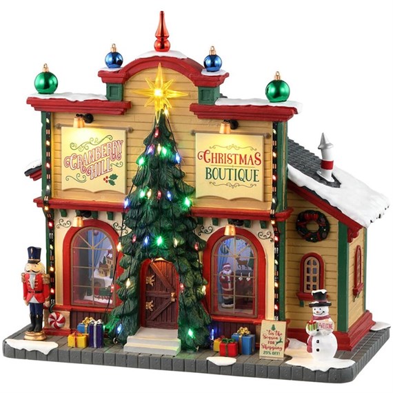 Lemax Cranberry Hill Christmas Boutique Battery LED Building (35023)