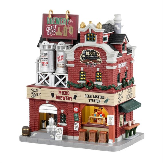 Lemax Derby & Sons Brewing Co. LED Christmas Building (35034-UK)