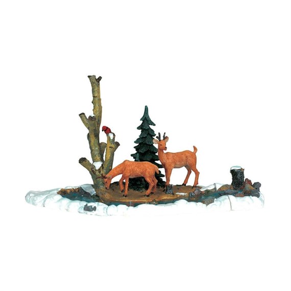 Lemax Feeding Deer Christmas Table Piece (03327)