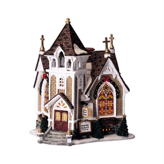 Lemax Little River Church Battery Operated LED Building (45069)