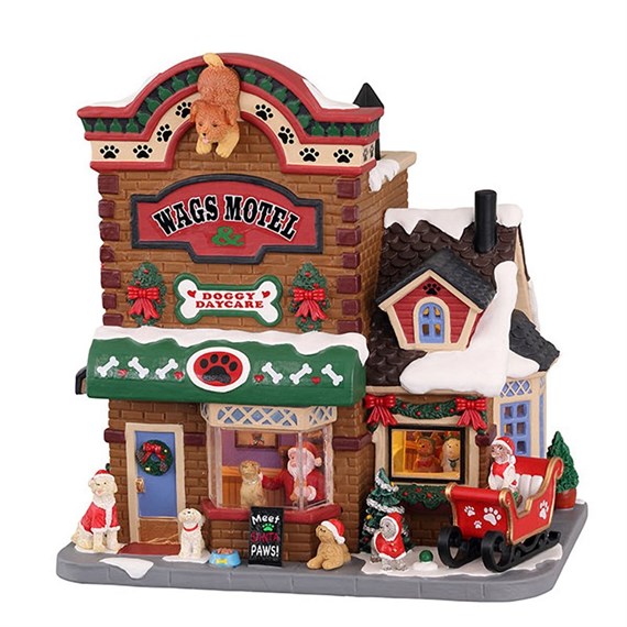 Lemax Christmas Village - Meet Santa Paws Wags Motel Building (15800)