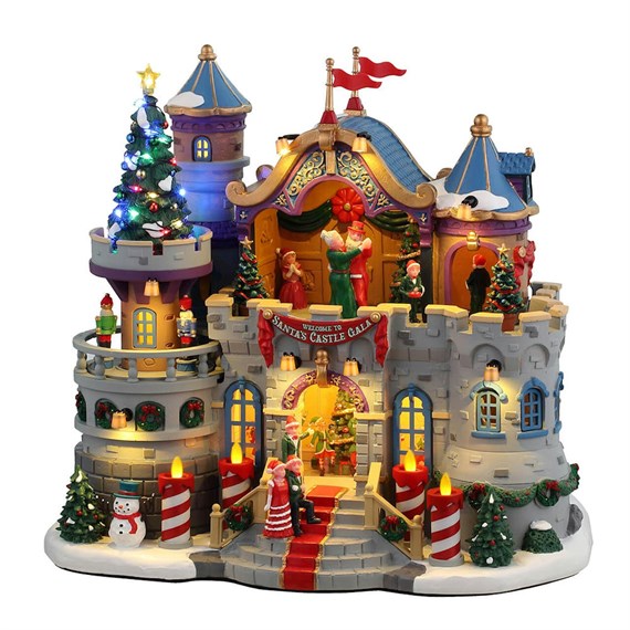 Lemax Santa's Castle Gala LED Christmas Building With Adaptor (45270-UK)