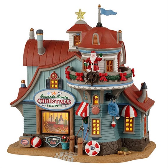 Lemax Christmas Village - Seaside Santa Xmas Shoppe Led Building (25909)