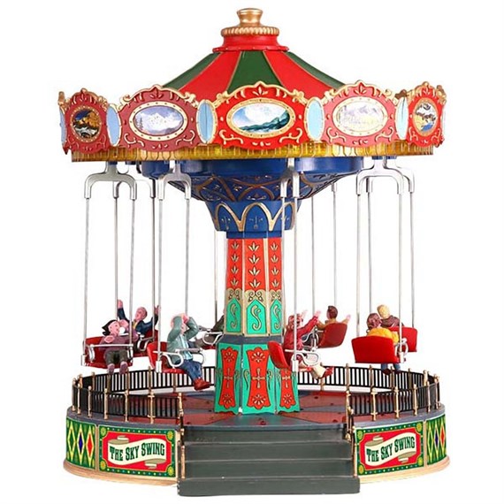 Lemax Christmas Village - The Sky Swing Carnival Ride (84379-Uk)