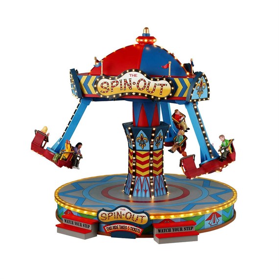 Lemax The Spin Out Christmas Carnival Ride with Adaptor (44361-UK)