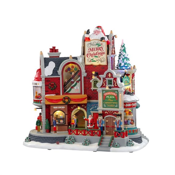 Lemax Tinseltown Plaza Mains Powered Sights & Sound Christmas Building (05700-UK)