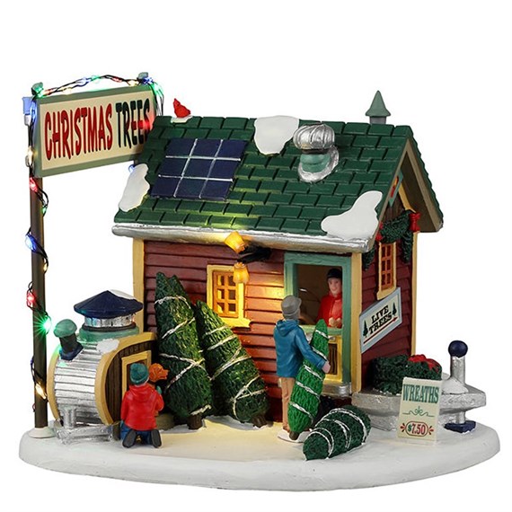 Lemax Christmas Village - Tiny House Tree Lot Building (25901)