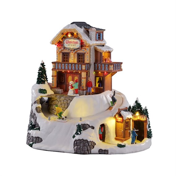 Lemax Winterhaus Resort Mains Powered Sights & Sound Building (15735-UK)
