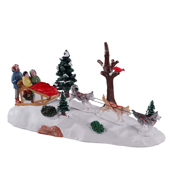 Lemax Dog Sledding Afternoon Christmas Table Piece (13557)
