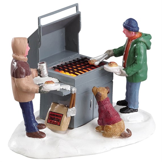 Lemax Grillin' & Chillin' Battery Operated Christmas Figurine (04234)