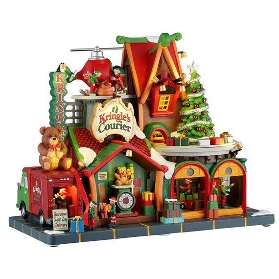 Lemax Kringle's Courier LED Christmas Building With Adaptor (55325-UK)