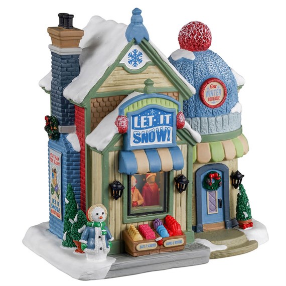 Lemax Let It Snow! LED Christmas Building With Adaptor (35037-UK)