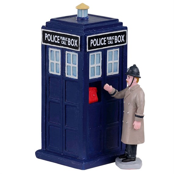 Lemax Police Call Box Set Of 2 Christmas Table Piece (03509)