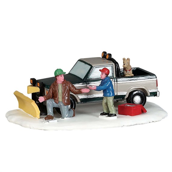 Lemax Snow Plow Set-Up Christmas Table Piece (53224)