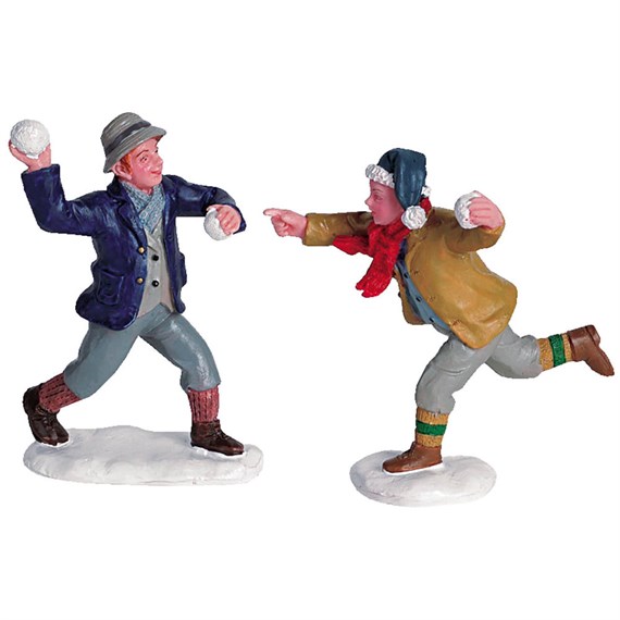 Lemax Snowball Fun Set Of 2 Christmas Figurines (62308)