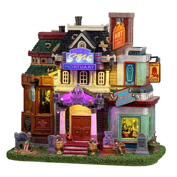 Lemax Spooky Town Mortuary Makeovers LED Halloween Building (45202)