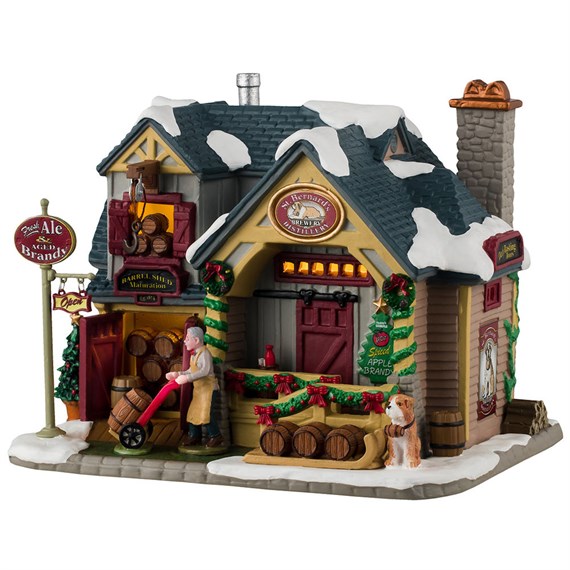 Lemax St. Bernard's Brewery & Distillery LED Christmas Building With Adaptor (45234-UK)