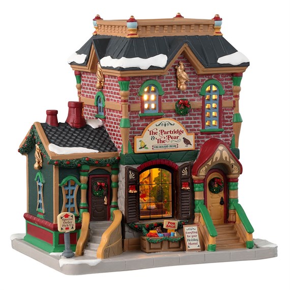Lemax The Partridge & The Pear LED Christmas Building With Adaptor (35072-UK)
