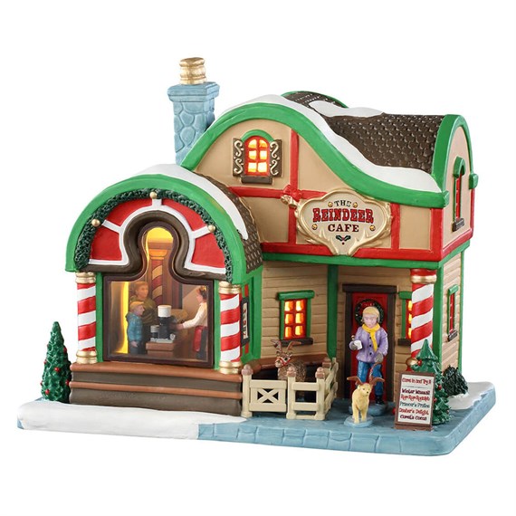 Lemax The Reindeer Café LED Christmas Building With Adaptor (55327-UK)