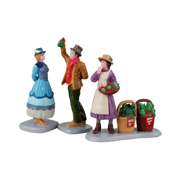 Lemax Under The Mistletoe Set Of 2 Christmas Figurines (72550)