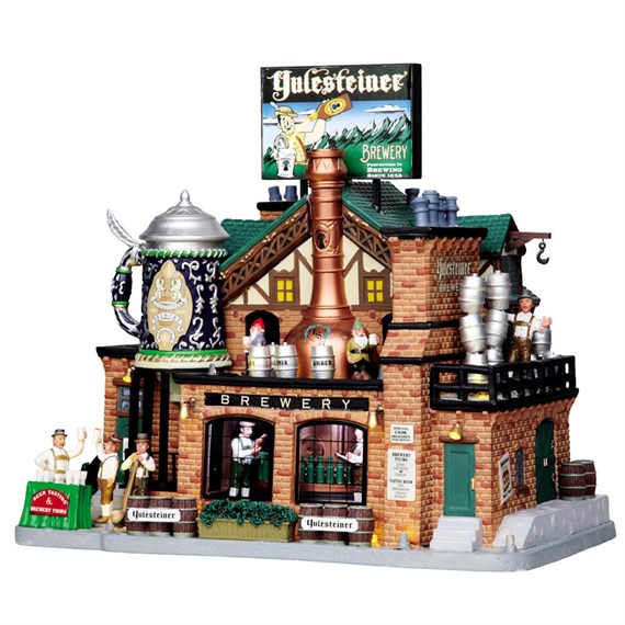 Lemax Yulesteiner Brewery LED Christmas Building With Adaptor (05073-UK)