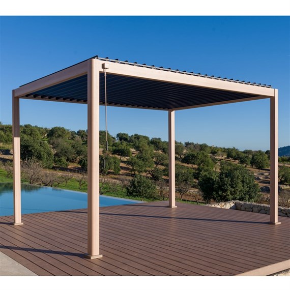 Lifestyle Garden 3 x 4m Premium Pergola in Charcoal & Oak (PER001-3x4-RSWL_A)