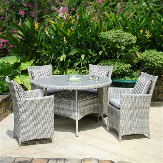 Lifestyle Garden Aruba 4 Seat Outdoor Garden Furniture Dining Set