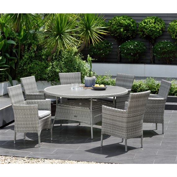 Lifestyle Garden Aruba 6 Seat Outdoor Garden Furniture Dining Set