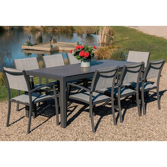 Lifestyle Garden Solana 8 Seat Outdoor Garden Furniture Dining Set