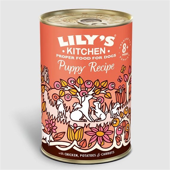 Lily's Kitchen Puppy Recipe Chicken Dinner Wet Dog Food 400g