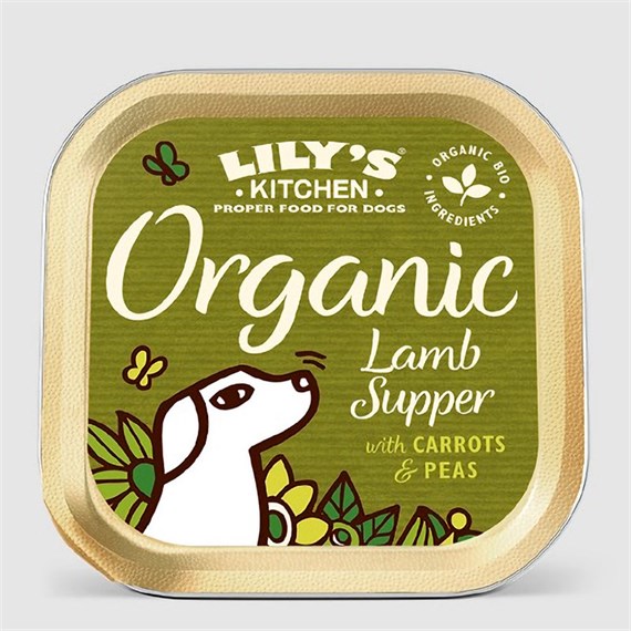 Lily's Kitchen Organic Lamb Supper Wet Dog Food Tray 150g
