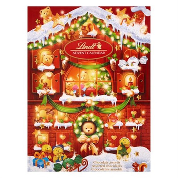 Lindt Teddy Christmas Advent Chocolate Calendar 172g (X2717)