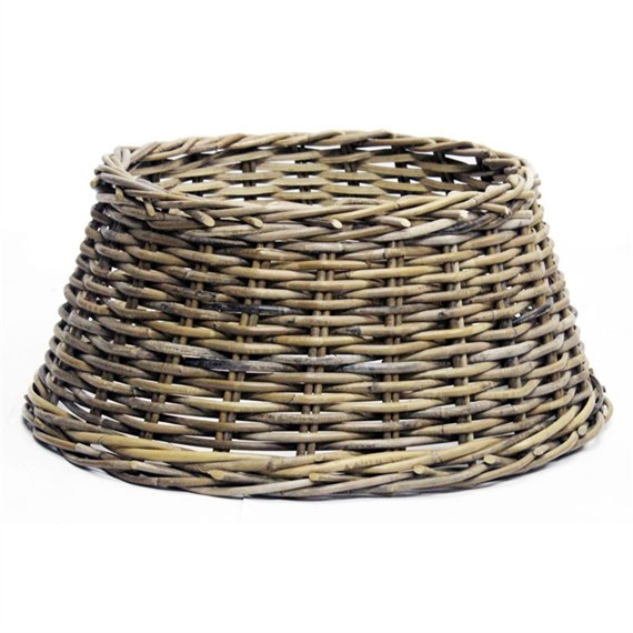 Longacres Woven Wicker Round Christmas Tree Skirt - Natural