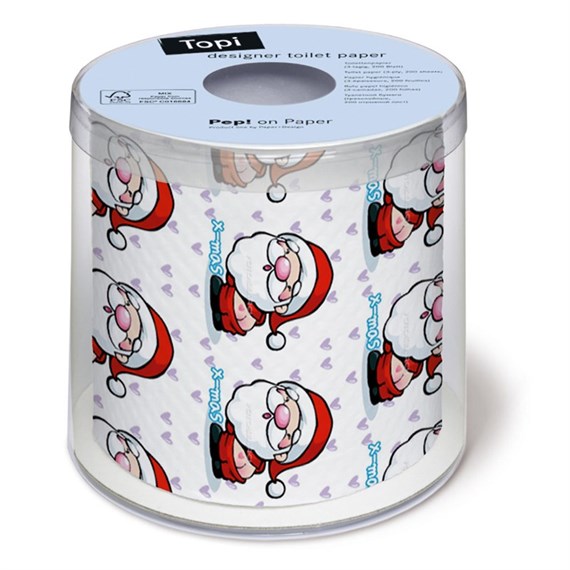 Loo Rolls - Deep In Love - 3 Ply 200 Sheet Christmas Roll (PD00185)