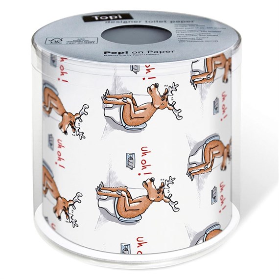 Loo Rolls UhOh Novelty 3 Ply 200 Sheet Christmas Roll (PD00237)