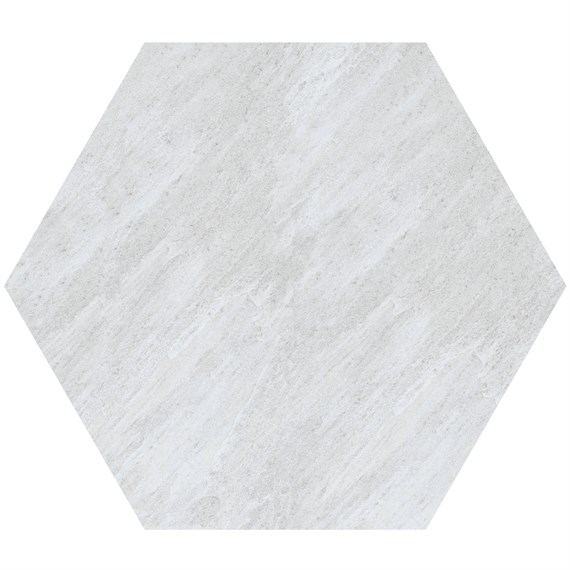 Meadow View Porcelain Hexagonal Oatmeal Stepping Stone 600mm (X6232)